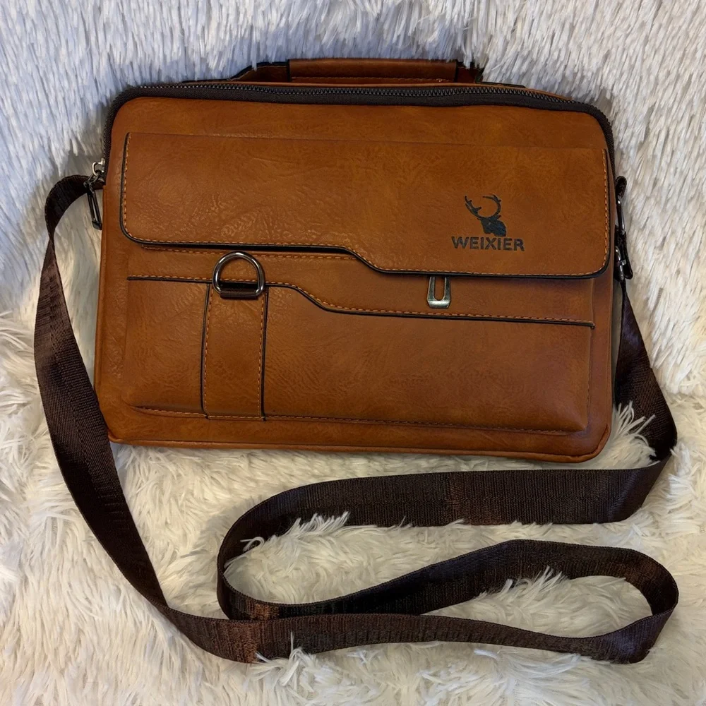 Brown Leather Men's Bag